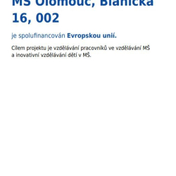 Nové příležitosti má Blanická v šablonách...